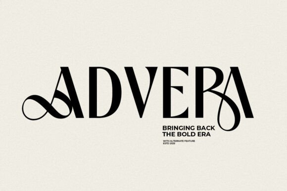 Advera Font: Bold Sans Serif for Crafts and Branding
