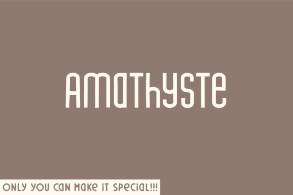 Amathyste: A Modern Sans Serif Font for Small Business Branding