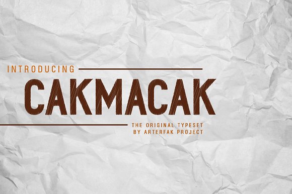 Cakmacak: A Narrow Sans Serif Font for Makers