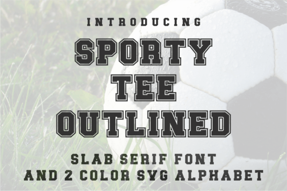 Choosing Sporty Tee Outlined for Bold Editorial Typography
