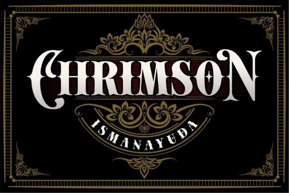 Chrimson Font: A Gothic Typeface for Bold Craft Brands