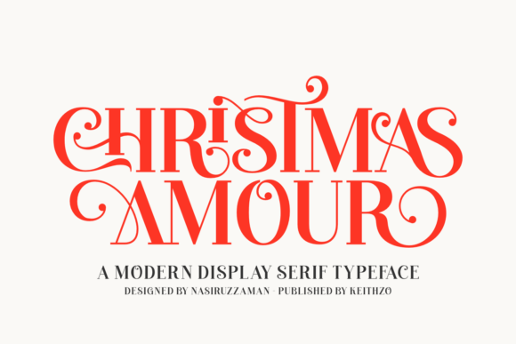 Christmas Amour: A Festive Serif Font for Your Brand