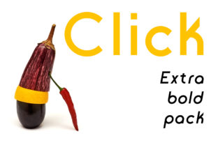 Click ExtraBold Pack: A Bold Sans Serif for High-Impact Campaigns