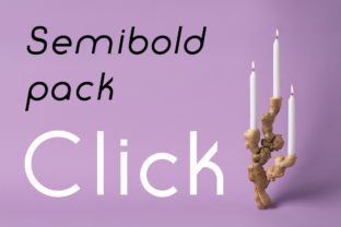 Click SemiBold Pack: A Bold Sans Serif for Campaign Impact