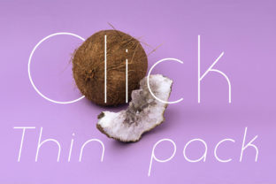 Click Thin Pack: A Modern Sans Serif Typeface for Web Design