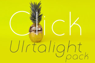 Click Ultralight Pack: A Modern Sans Serif Font for Campaigns