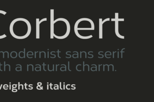 Corbert Family: A Modern Typeface for Clear Branding
