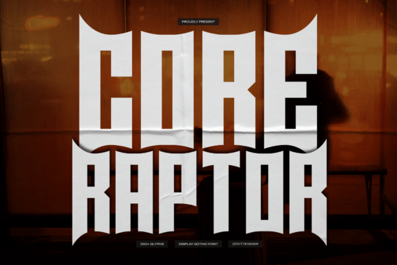 Core Raptor: A Bold Blackletter Font for Strong Brand Identity
