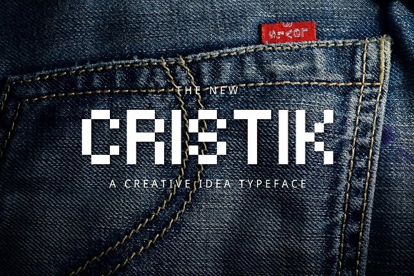 Cristik: A Pixelated Sans Serif Font for Modern Editorial Design