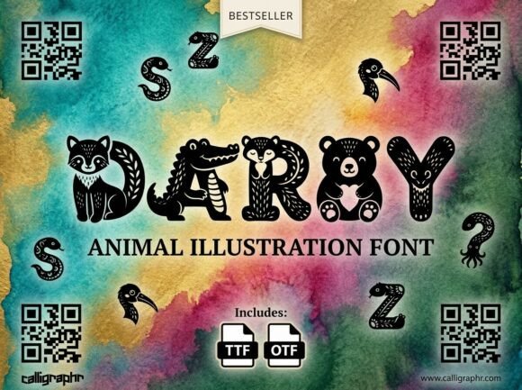 Darby Font: Hand-Carved Charm for Crafters