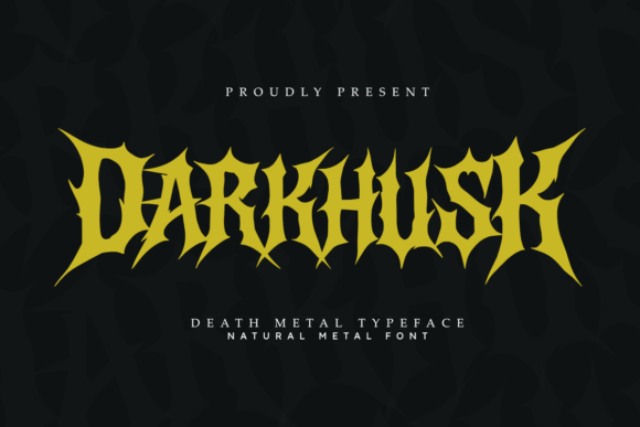 Darkhusk: The Ultimate Death Metal Typeface for Bold Marketing