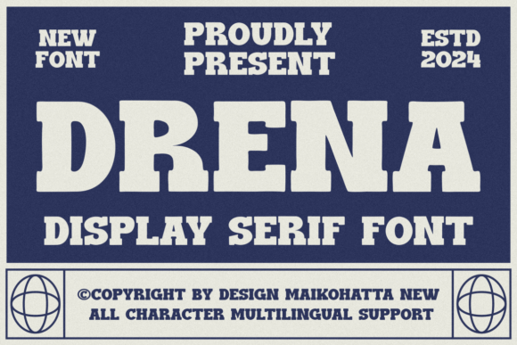 Drena Display Serif: Elevating Web Typography for Digital Brands