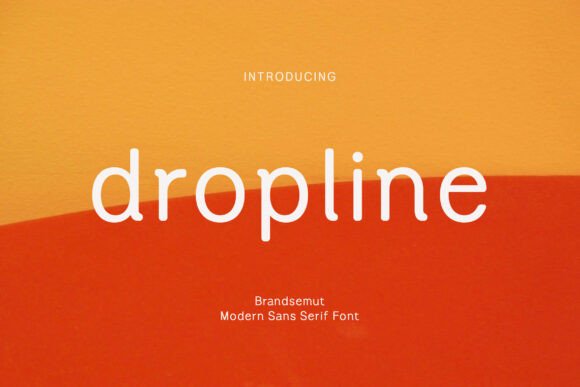 Dropline: A Modern Sans Serif Font for Strong Branding