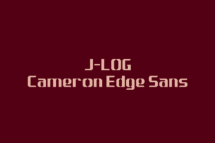 Elevate Your Brand with J-LOG Cameron Edge Typeface