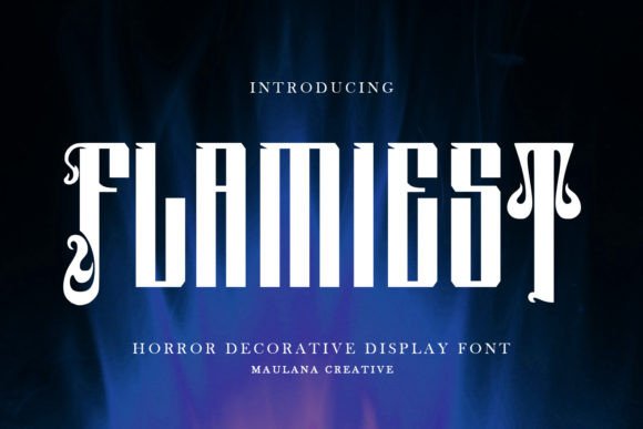 Flamiest: A Spooky Blackletter Font for Bold Branding