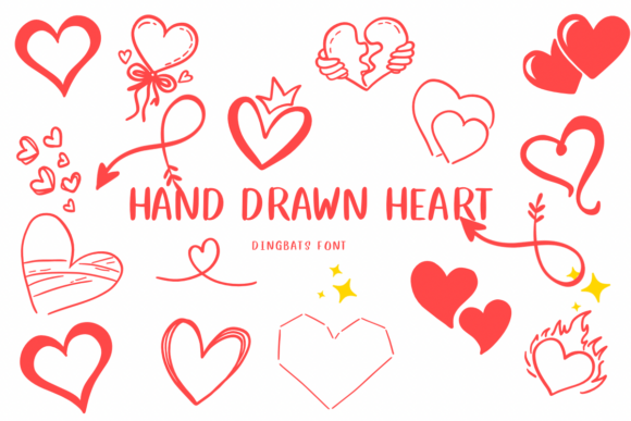 Hand-drawn Heart: A Playful Typeface for Web Design