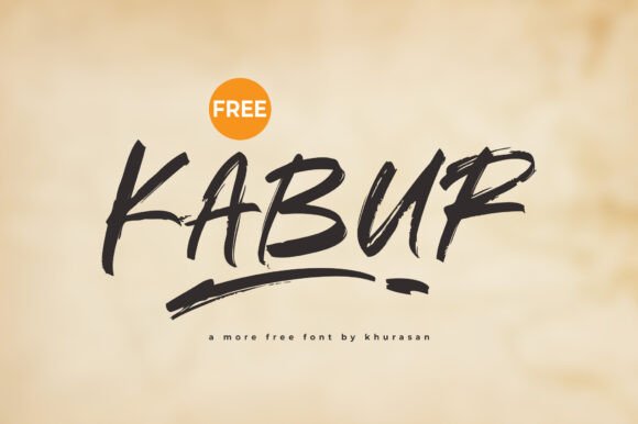 Kabur: A Modern Brush Typeface for Editorial Design