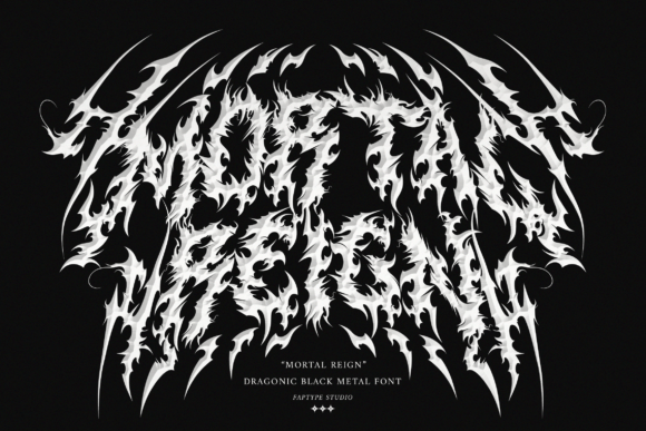 Mortal Reign: A Bold Blackletter Typeface for Editorial Impact