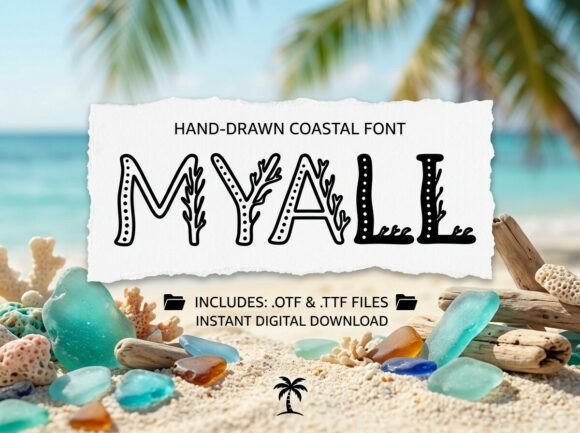 Myall Typeface: A Nautical Font for Serene Branding