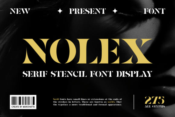 Nolex: A Bold Serif Display Font for Modern Web Design