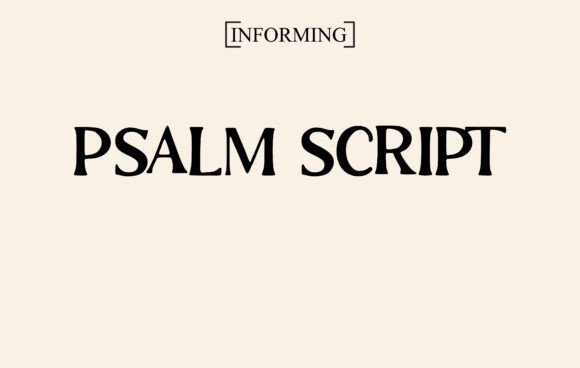 Psalm Script: The Elegant Display Font for Your Brand