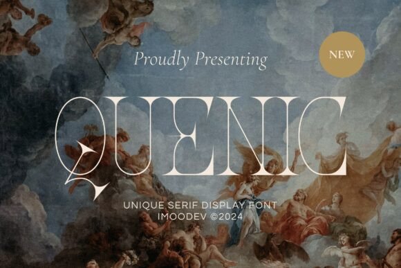 Quenic: A Refined Serif Typeface for Digital Elegance