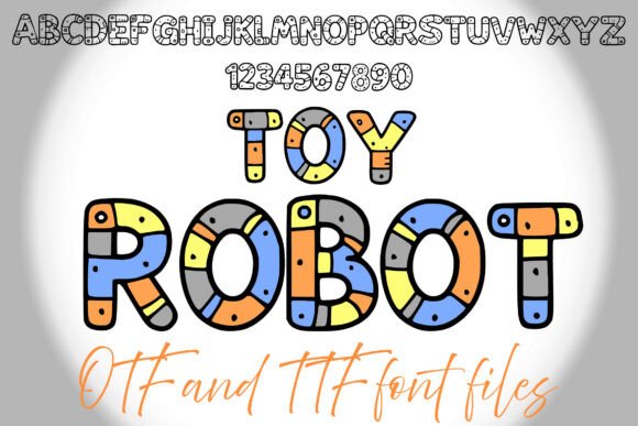 Toy Robot: A Playful Typeface for Bold Brand Identity