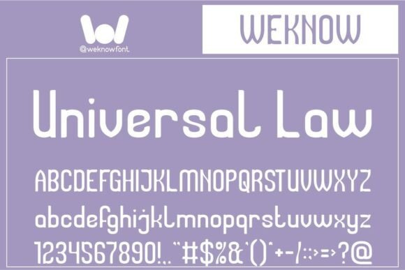 Universal Law Typeface: A Designer's Take on Modern Branding