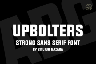 Upbolters: A Bold Sans Serif Font for Handmade Brands