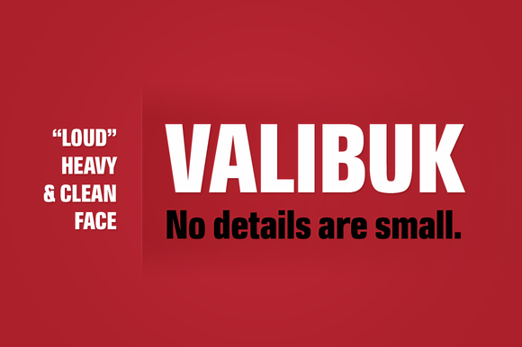 Valibuk Review: A Bold Sans Serif for Modern Branding